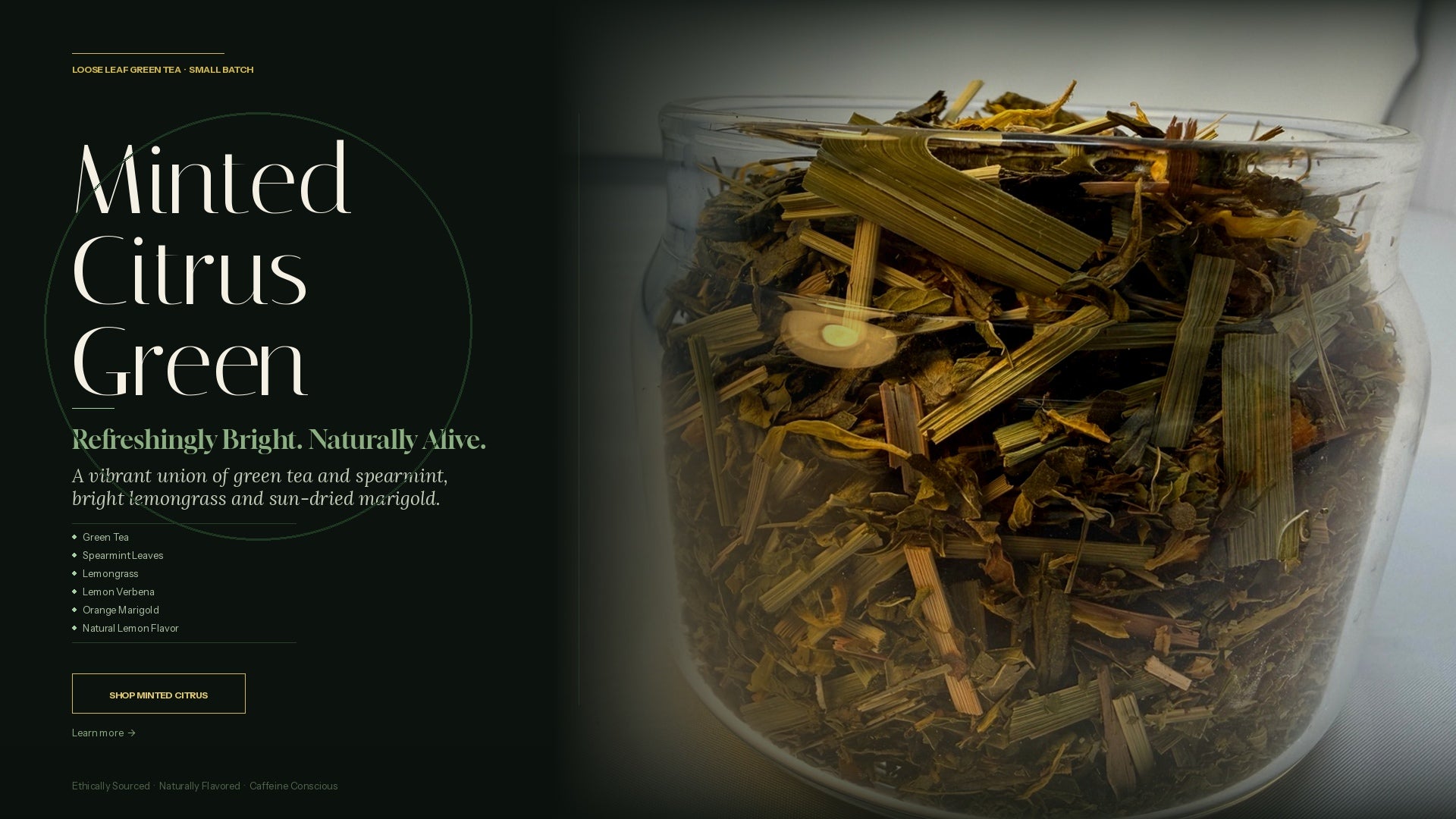 Minted Citrus Green – Green Tea Blend | 50g | Loose Leaf